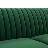 Winsome Channel Tufted Performance Velvet Sofa Emerald EEI-4407-EME