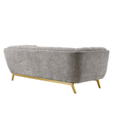 Bestow Crushed Performance Velvet Sofa Light Gray EEI-4410-LGR