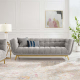 Bestow Crushed Performance Velvet Sofa Light Gray EEI-4410-LGR