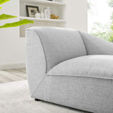 Comprise Right-Arm Sectional Sofa Chair Light Gray EEI-4416-LGR