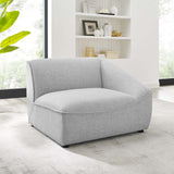 Comprise Right-Arm Sectional Sofa Chair Light Gray EEI-4416-LGR