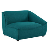 Comprise Right-Arm Sectional Sofa Chair Teal EEI-4416-TEA