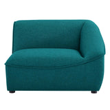 Comprise Right-Arm Sectional Sofa Chair Teal EEI-4416-TEA