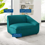 Comprise Right-Arm Sectional Sofa Chair Teal EEI-4416-TEA