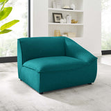 Comprise Right-Arm Sectional Sofa Chair Teal EEI-4416-TEA