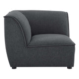 Comprise Corner Sectional Sofa Chair Charcoal EEI-4417-CHA