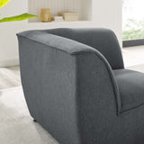 Comprise Corner Sectional Sofa Chair Charcoal EEI-4417-CHA