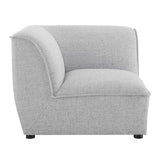 Comprise Corner Sectional Sofa Chair Light Gray EEI-4417-LGR