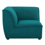 Comprise Corner Sectional Sofa Chair Teal EEI-4417-TEA