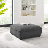 Comprise Sectional Sofa Ottoman Charcoal EEI-4419-CHA