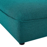 Comprise Sectional Sofa Ottoman Teal EEI-4419-TEA