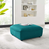 Comprise Sectional Sofa Ottoman Teal EEI-4419-TEA