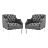 Proverbial Armchair Performance Velvet Set of 2