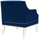 Proverbial Armchair Performance Velvet Set of 2 Navy EEI-4421-NAV