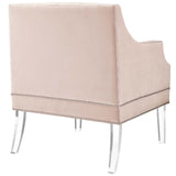 Proverbial Armchair Performance Velvet Set of 2 Pink EEI-4421-PNK