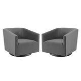 Twist Swivel Chair Performance Velvet Set of 2