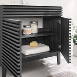 Modway Furniture Render 36" Bathroom Vanity XRXT Charcoal White EEI-4437-CHA-WHI