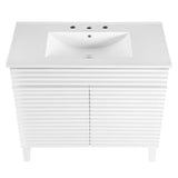 Modway Furniture Render 36" Bathroom Vanity XRXT White White EEI-4437-WHI-WHI
