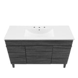 Modway Furniture Render 48" Single Sink Bathroom Vanity XRXT Charcoal White EEI-4439-CHA-WHI