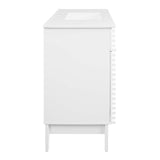 Modway Furniture Render 48" Single Sink Bathroom Vanity XRXT White White EEI-4439-WHI-WHI