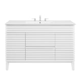 Modway Furniture Render 48" Single Sink Bathroom Vanity XRXT White White EEI-4439-WHI-WHI