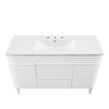 Modway Furniture Render 48" Single Sink Bathroom Vanity XRXT White White EEI-4439-WHI-WHI