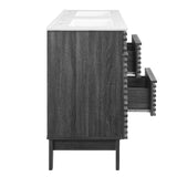Modway Furniture Render 48" Double Sink Bathroom Vanity XRXT Charcoal White EEI-4441-CHA-WHI