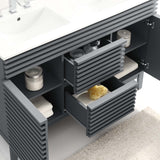 Modway Furniture Render 48" Double Sink Bathroom Vanity XRXT Gray White EEI-4441-GRY-WHI