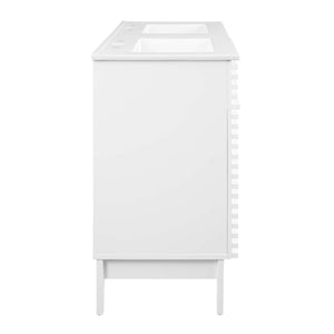 Modway Furniture Render 48" Double Sink Bathroom Vanity XRXT White White EEI-4441-WHI-WHI