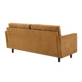 Exalt Tufted Performance Velvet Sofa Cognac EEI-4444-COG