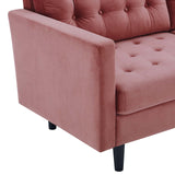 Exalt Tufted Performance Velvet Sofa Dusty Rose EEI-4444-DUS