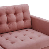 Exalt Tufted Performance Velvet Sofa Dusty Rose EEI-4444-DUS