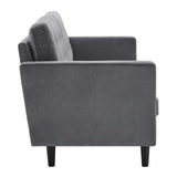 Exalt Tufted Performance Velvet Sofa Gray EEI-4444-GRY