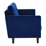 Exalt Tufted Performance Velvet Sofa Navy EEI-4444-NAV