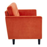 Exalt Tufted Performance Velvet Sofa Orange EEI-4444-ORA