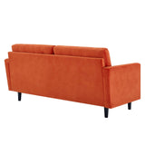 Exalt Tufted Performance Velvet Sofa Orange EEI-4444-ORA