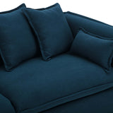 Avalon Slipcover Fabric Sofa Azure EEI-4449-AZU