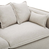 Avalon Slipcover Fabric Sofa Beige EEI-4449-BEI