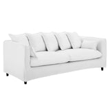 Avalon Slipcover Fabric Sofa White EEI-4449-WHI