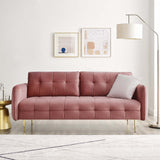 Cameron Tufted Performance Velvet Sofa Dusty Rose EEI-4450-DUS