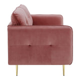 Cameron Tufted Performance Velvet Sofa Dusty Rose EEI-4450-DUS