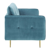 Cameron Tufted Performance Velvet Sofa Sea Blue EEI-4450-SEA