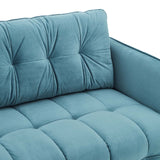 Cameron Tufted Performance Velvet Sofa Sea Blue EEI-4450-SEA