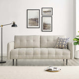 Cameron Tufted Fabric Sofa Beige EEI-4451-BEI