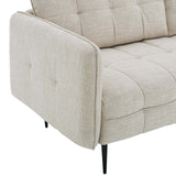 Cameron Tufted Fabric Sofa Beige EEI-4451-BEI