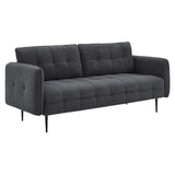 Cameron Tufted Fabric Sofa Charcoal EEI-4451-CHA