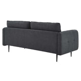 Cameron Tufted Fabric Sofa Charcoal EEI-4451-CHA