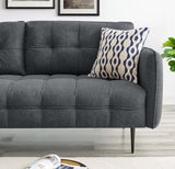 Cameron Tufted Fabric Sofa Charcoal EEI-4451-CHA