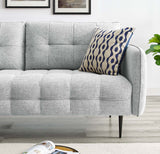 Cameron Tufted Fabric Sofa Light Gray EEI-4451-LGR