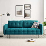 Cameron Tufted Fabric Sofa Teal EEI-4451-TEA